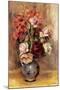 Vase of Gladiolas and Roses-Pierre-Auguste Renoir-Mounted Premium Giclee Print