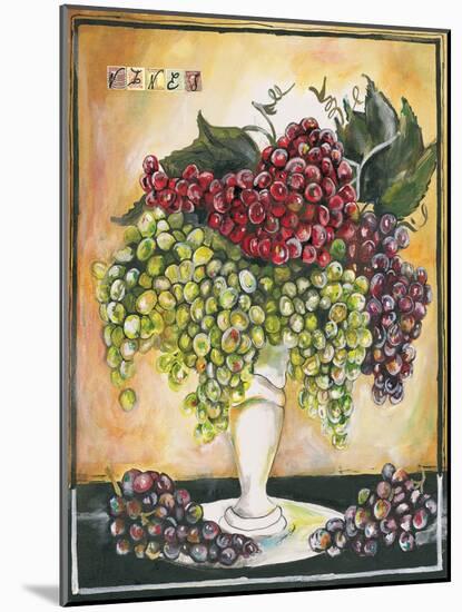 Vase of Grapes-Jennifer Garant-Mounted Giclee Print