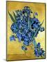 Vase of Irises Against a Yellow Background, c.1890-Vincent van Gogh-Mounted Giclee Print