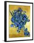 Vase of Irises Against a Yellow Background, c.1890-Vincent van Gogh-Framed Giclee Print