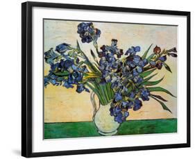 Vase of Irises, c.1890-Vincent van Gogh-Framed Art Print