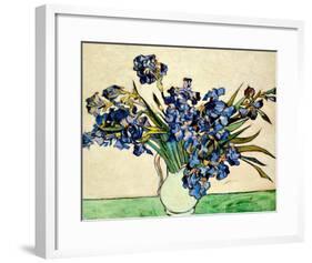 Vase of Irises, c.1890-Vincent van Gogh-Framed Giclee Print