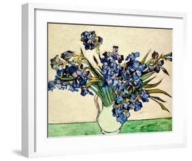 Vase of Irises, c.1890-Vincent van Gogh-Framed Giclee Print