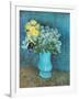 Vase of Lilacs, Daisies and Anemones, c.1887-Vincent van Gogh-Framed Art Print