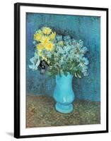 Vase of Lilacs, Daisies and Anemones, c.1887-Vincent van Gogh-Framed Art Print