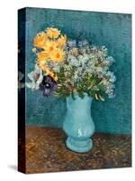 Vase of Lilacs, Daisies and Anemones, c.1887-Vincent van Gogh-Stretched Canvas