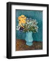 Vase of Lilacs, Daisies and Anemones, c.1887-Vincent van Gogh-Framed Premium Giclee Print