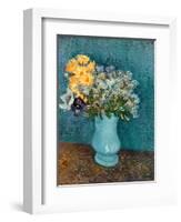 Vase of Lilacs, Daisies and Anemones, c.1887-Vincent van Gogh-Framed Premium Giclee Print