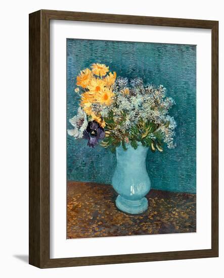 Vase of Lilacs, Daisies and Anemones, c.1887-Vincent van Gogh-Framed Giclee Print