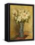 Vase of Lillies and Roses, C.1870-Pierre-Auguste Renoir-Framed Stretched Canvas