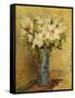 Vase of Lillies and Roses, C.1870-Pierre-Auguste Renoir-Framed Stretched Canvas
