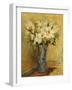 Vase of Lillies and Roses, C.1870-Pierre-Auguste Renoir-Framed Giclee Print