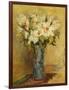 Vase of Lillies and Roses, C.1870-Pierre-Auguste Renoir-Framed Giclee Print