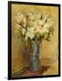 Vase of Lillies and Roses, C.1870-Pierre-Auguste Renoir-Framed Giclee Print