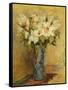 Vase of Lillies and Roses, C.1870-Pierre-Auguste Renoir-Framed Stretched Canvas