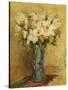 Vase of Lillies and Roses, C.1870-Pierre-Auguste Renoir-Stretched Canvas