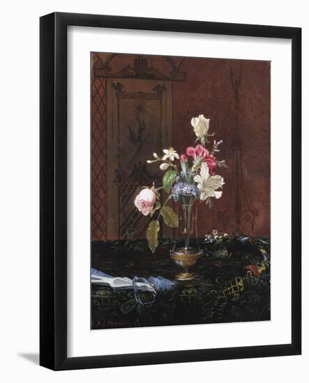 Vase of Mixed Flowers, Circa 1865-1875-David Gilmour Blythe-Framed Giclee Print