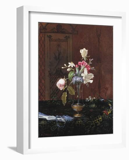 Vase of Mixed Flowers, Circa 1865-1875-David Gilmour Blythe-Framed Giclee Print