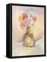 Vase of Mums-Judy Mastrangelo-Framed Stretched Canvas