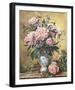 Vase Of Peonies And Canterbury Bells-Albert Williams-Framed Giclee Print