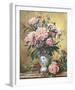 Vase Of Peonies And Canterbury Bells-Albert Williams-Framed Giclee Print