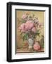 Vase of Peonies and Canterbury Bells-Albert Williams-Framed Giclee Print