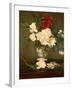 Vase of Peonies on a Small Pedestal, 1864-Edouard Manet-Framed Premium Giclee Print