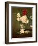 Vase of Peonies on a Small Pedestal, 1864-Edouard Manet-Framed Giclee Print