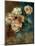 Vase of peonies-Pierre-Auguste Renoir-Mounted Giclee Print