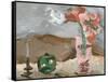 Vase of Pink Flowers II-Melissa Wang-Framed Stretched Canvas