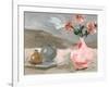 Vase of Pink Flowers VI-Melissa Wang-Framed Art Print