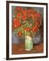 Vase of Poppies, 1886-Vincent van Gogh-Framed Giclee Print