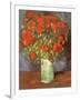 Vase of Poppies, 1886-Vincent van Gogh-Framed Giclee Print