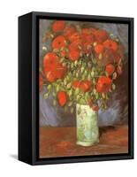 Vase of Poppies, 1886-Vincent van Gogh-Framed Stretched Canvas