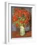 Vase of Poppies, 1886-Vincent van Gogh-Framed Premium Giclee Print