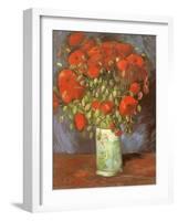 Vase of Poppies, 1886-Vincent van Gogh-Framed Giclee Print