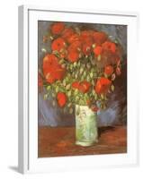 Vase of Poppies, 1886-Vincent van Gogh-Framed Giclee Print