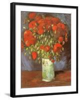 Vase of Poppies, 1886-Vincent van Gogh-Framed Giclee Print