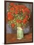Vase of Poppies, 1886-Vincent van Gogh-Framed Giclee Print