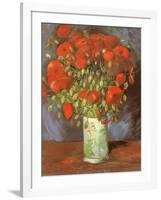 Vase of Poppies, 1886-Vincent van Gogh-Framed Giclee Print