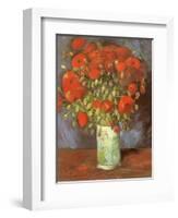 Vase of Poppies, 1886-Vincent van Gogh-Framed Giclee Print