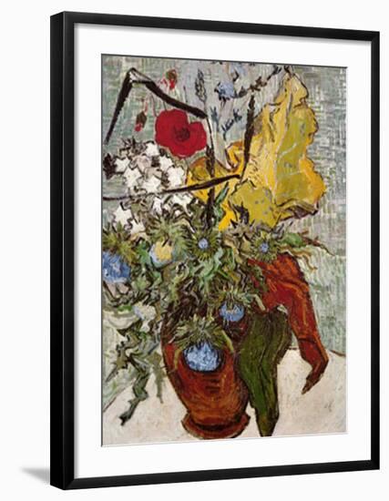 Vase of Poppies-Vincent van Gogh-Framed Art Print