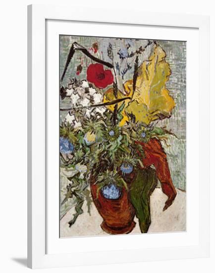 Vase of Poppies-Vincent van Gogh-Framed Art Print