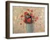 Vase of Poppies-Odilon Redon-Framed Giclee Print