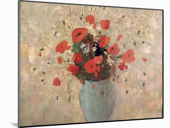 Vase of Poppies-Odilon Redon-Mounted Giclee Print