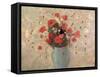 Vase of Poppies-Odilon Redon-Framed Stretched Canvas