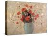 Vase of Poppies-Odilon Redon-Stretched Canvas