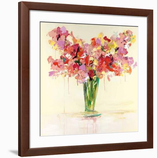 Vase of Red and Pink-Emma Bell-Framed Art Print