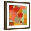 Vase of Red Flowers I-Yashna-Framed Art Print