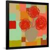 Vase of Red Flowers II-Yashna-Framed Art Print